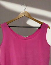 Load image into Gallery viewer, pink silk tank top
